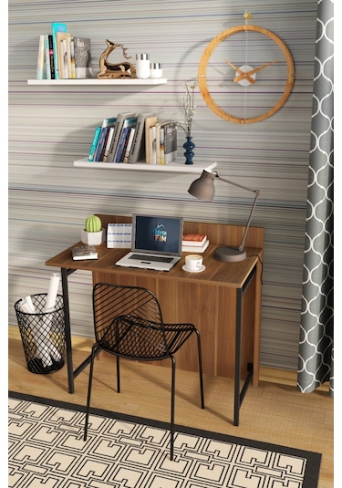 Frezya Katlanır Portatif Çalışma Masası Koyu Ceviz