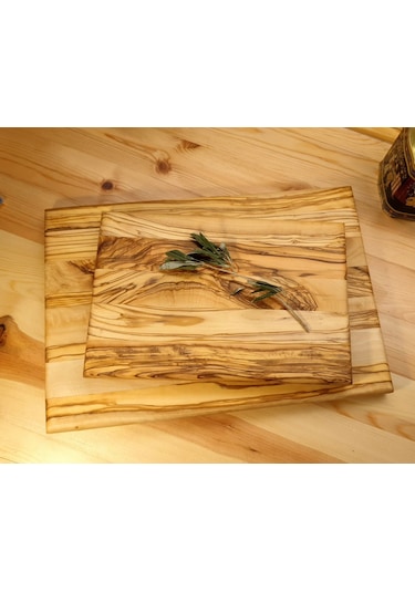 Zeytin Ağacı Ahşap Küçük Kesme Sunum Mutfak Tahtası