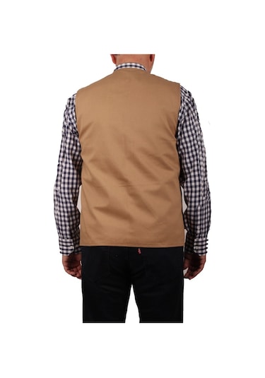 Çok Cepli Yazlık Taba Gabardin Yelek (Yiğit İş Elbiseleri) (430308039)