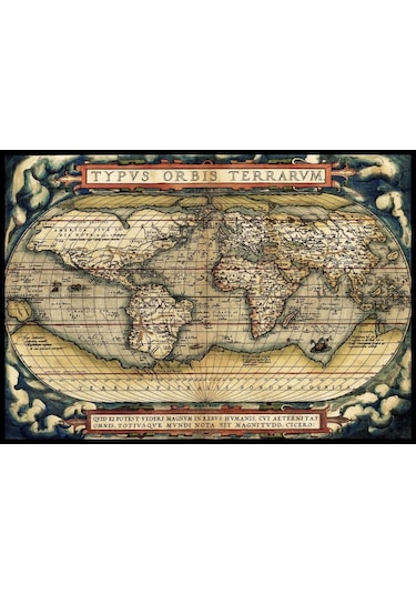Art 3000 Parça İlk Modern Atlas 1570 Puzzle