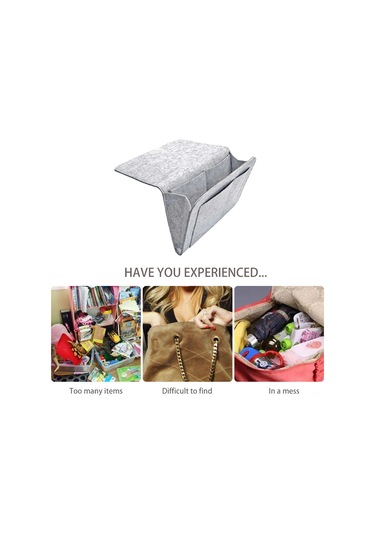 Teltree Yatak Başı Organizer: 5 Cep İle Pratik Saklama Çözümü Diğer