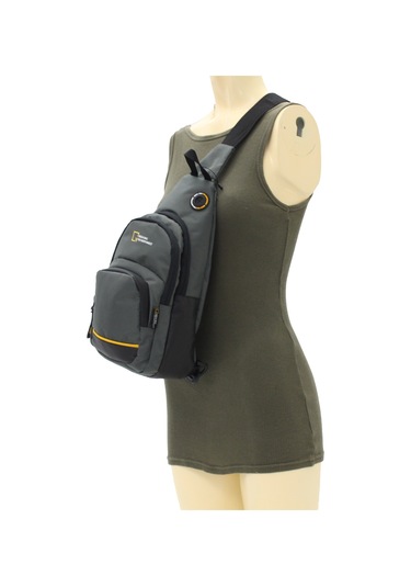 M 1006 Mega Bag Unisex Göğüs Çapraz Çanta, Body Bag Gri
