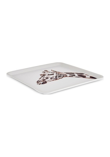 Karaca  Apricot Biome Zürafa Desenli Kare Tepsi