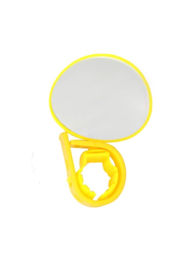 Yaleker Abs Malzeme Bisiklet Arka Görünümlü Ayna, 20-35mm Boru Uyumlu, Kaydırmalı Kemer Kolu, Sarı