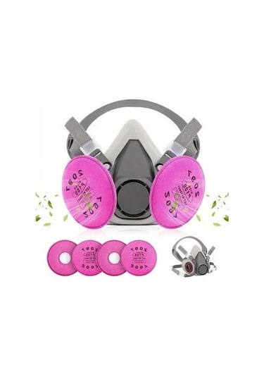 Trendooze 6200 İle 2097 Gaz Maskesi - Formaldehit Ve Sprey Boya Filtreli