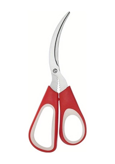 Gateesat Dayanıklı Paslanmaz Çelik Mutfak Makası Kırmızı Kümes Hayvanları Et Ve Deniz Ürünleri Kırmızı