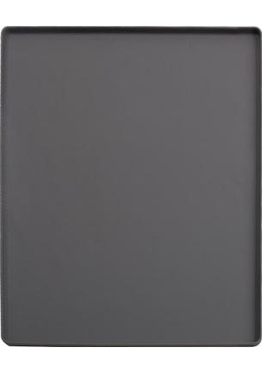 Su Geçirmez Evcil Hayvan Mama Matı Büyük Silikon Evcil Hayvan Mama Kabı Pedi Yükseltilmiş Kenarlı Gri