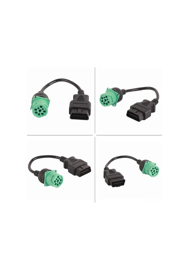 Kosona Cummins Diesel Motoru İçin Obd2 16 Pin'den 9 Pin Erkek Bağlantı Kablosu - Diagnoz Adaptörü, Pvc/pe Malzeme, Esnek Ve Dayanıklı