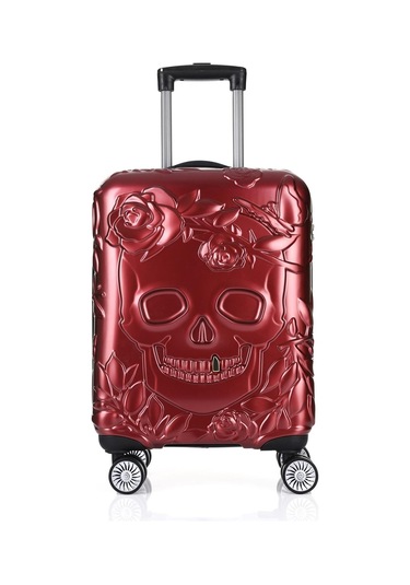 Ççs 5217 Kuru Kafa Polikarbon 3 Lü Valiz Seti-bordo Bordo