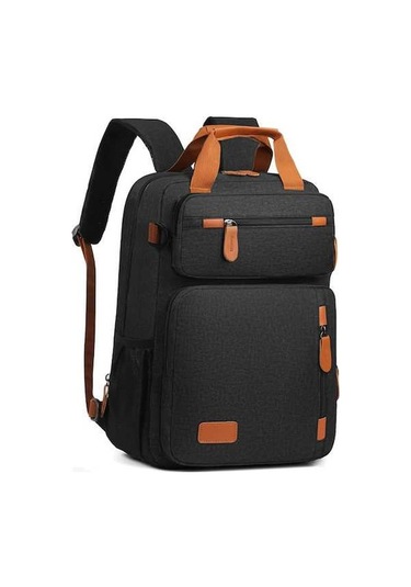 Novahub Büyük Kapasiteli Su Geçirmez Seyahat & İş Sırt Çantası - 15.6 Laptop Çantası, Siyah Siyah