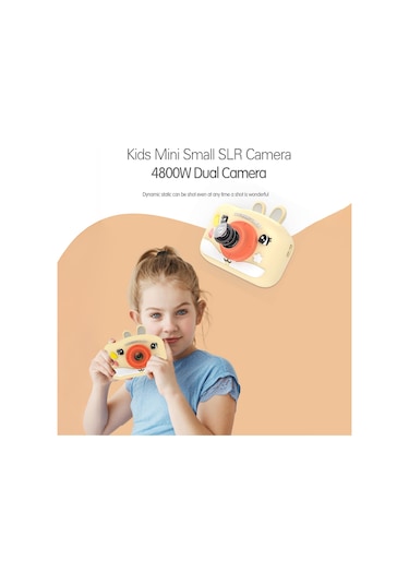 1080p Çocuk Dijital Kamera Çocuklar İçin Video Çift Lensli 2.0 İnç Ips 8x Zoom