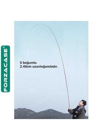 Forzacase Hafif Karbonfiber Teleskobik Olta Kamışı - Fc1046