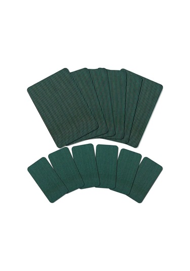 12 Adet Havuz Emniyet Kapağı Yama, 12x8ın/4x8in Havuz Kapağı Koyu Yeşil