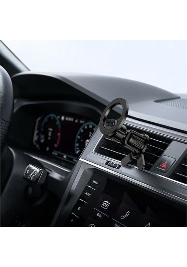 Go Des Gd-hd325 Magsafe Magnetik 360 Derece Dönebilen Havalandırma Tasarımlı Telefon Tutucu Siyah