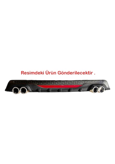 Hyundai İ20 Siyah Difüzör Difizör Yuvarlak Egzoz Görünüm Reflektörlü