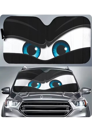 Goldenqian Moda Araba Ön Pencere Siperliği 70x130 Cm Güneşlik Güneş Koruyucu Perde Güneş Şemsiyeleri Reflektör Anti Uv Koruyucu Nazar 9