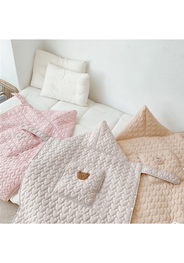 Bebek Arabası Gezi Rüzgar Geçirmez Battaniye - Beyaz