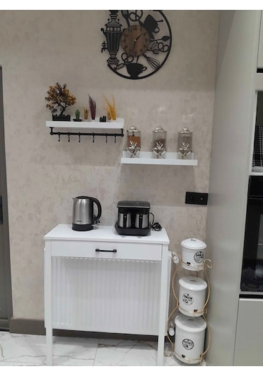 Kahve Köşesi Takımı - Beyaz 80 X 30 X 92