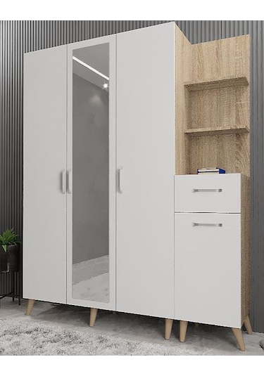 Açelya Portmanto Vestiyer Ayakkabılık Mb-180cm Montaj Dahil M3