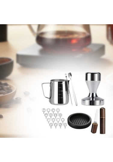 Suntek Espresso Aksesuarları Kit Paslanmaz Çelik 51mm Kurcalama Gösterildiği Gibi