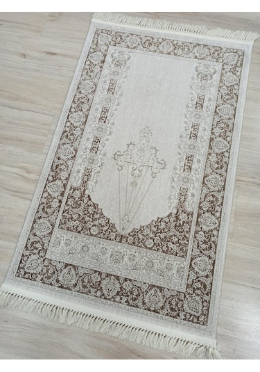 100 Tarak İpeksi Seccade Krem Bej Brown