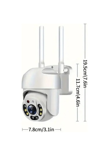 Xuweiwei Outdoor Wifi Guvenlik Kamerası White 360 Derece Pan Tilt Hareket Algılama Iki Yönlü Ses Renkli Usb Güçlü 24ghz Kablosuz