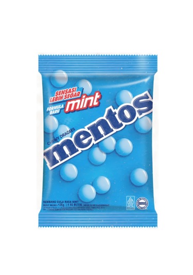 Mentos Mint Flavoured Chewy Dragees 135g