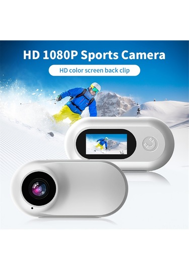 Gajeena A100 Manyetik Parmak Spor Kamerası - Dışarıda Taşınabilir 1080p Full Hd - Bisiklet Sürüşü, Dağcılık İçin Hızlı Kayıt Siyah Siyah
