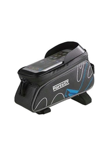Forte Gt 842 Heybe Bisiklet Çantası Kadro Üstü Telefon Gözlü Çant Mavi