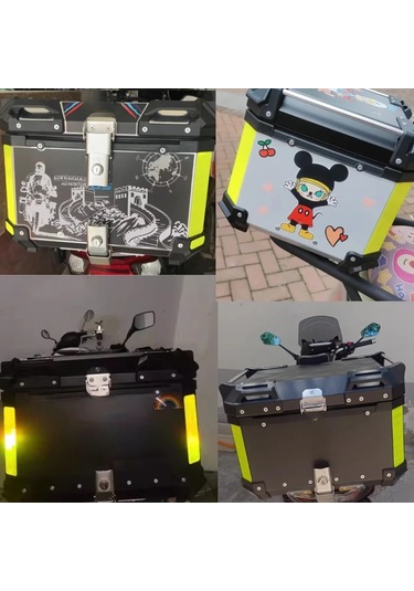 4 Adet Yansıtıcı Şeritler Gece Güvenlik Uyarı Motosiklet