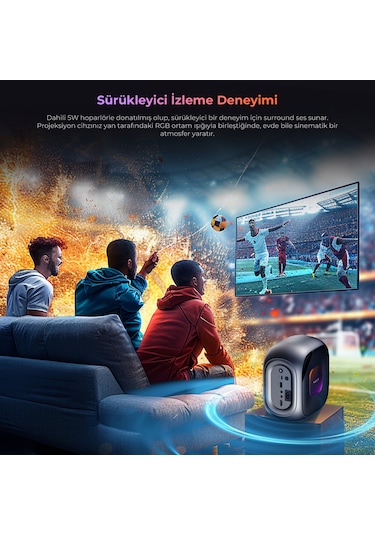 Havit PJ215 Pro Smart Android TV 9.0 4K Projeksiyon Cihazı