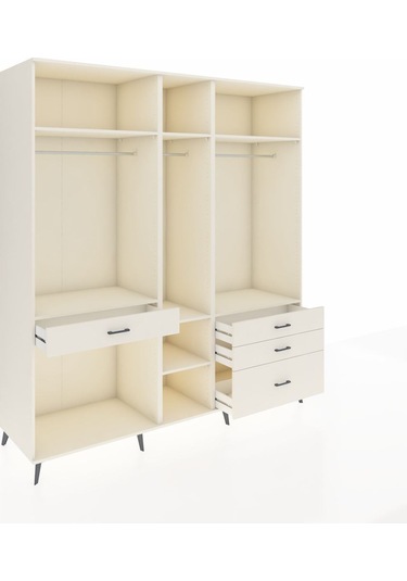 Kronos Dolap 7 Raflı 4 Çekmeceli 3 Askılı 220x59x243 Aytaşı-aytaşı/aytaşı Aytası/aytası