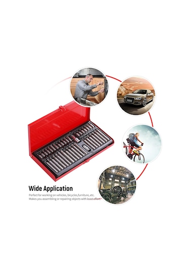 Staxx Power Çok Fonksiyonlu Krom Bits Tutucu Soket Seti 40 Parça