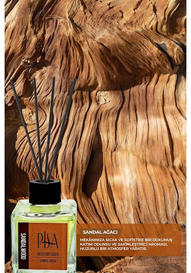Pisa Sandal Ağacı Çubuklu Oda Kokusu Sandalwood Reed Diffuser 100ml Amber - Anti-Stres - Bahçe Gülü - Beyaz Sabun - Pudra - Sandal Ağacı - Yasemin Pisa Sandal Ağacı Çubuklu Oda Kokusu Sandalwood Reed Diffuser 100ml Amber - Anti-Stres - Bahçe Gülü - Beyaz Sabun - Pudra - Sandal Ağacı - Yasemin