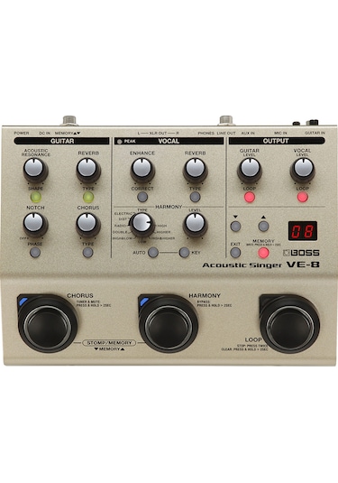 BOSS VE-8 Acoustic Singer Vokal Prosesörü