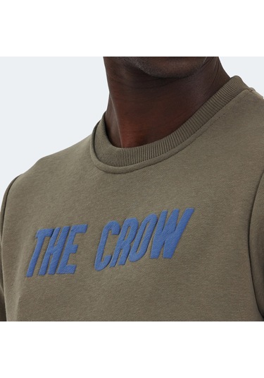 The Crow THE CROW Erkek  Zeytin Yeşil Sweatshirt