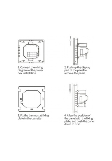 Wondernest Wıfı Termostat Siyah Radyatör Lichen Lcd Ekranlı Akıllı Isıtma Kontrol Cihazı Akıllı Bb Siyah