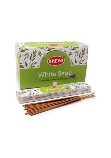 Hem Marka White Sage (Beyaz Adaçayı) Tütsüsü