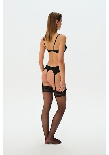 Suwen Queen 15 Den Çorap Sc3024012 Siyah