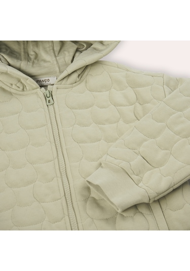 Erkek Çocuk Kedi Kapitoneli Örme Mont Açık Haki 2421bk08034-4835 001