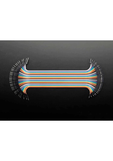30cm 40 Pin Erkek Dişi Dupont Kablo Ayrılabilir 2.54mm 10 Renk Breadboard Atlama Kablosu Jumper Tes