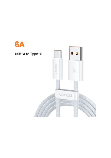 Toocki Toocki 5 Adet 6a 66w Usb Type C Kablo - Huawei P70, Mate 60, Xiaomi 14, Samsung S24 İçin Hızlı Şarj Ve Veri Kablosubej0.75 M