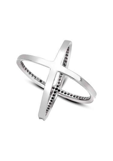 Kuyumcudukkani X İşaretli Çapraz Yüzük-10214-w-w Beyaz