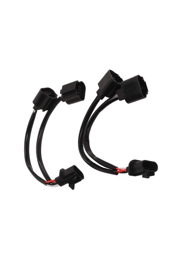 Youtek 2 Adet H13/9008 Truck Ve Pickup İçin Led Far Kablosu, Erkekten Dişeye Çevirici, Tekden İkiye Bölücü, Plug & Play, Uzun Ömürlü Bakır Çekirdekli Bağlantı
