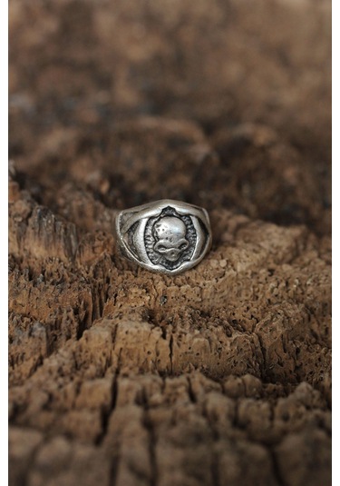 Ayarlanabilir Kuru Kafa Tasarımlı Erkek Yüzük - Tj-ey384 Çok Renkli