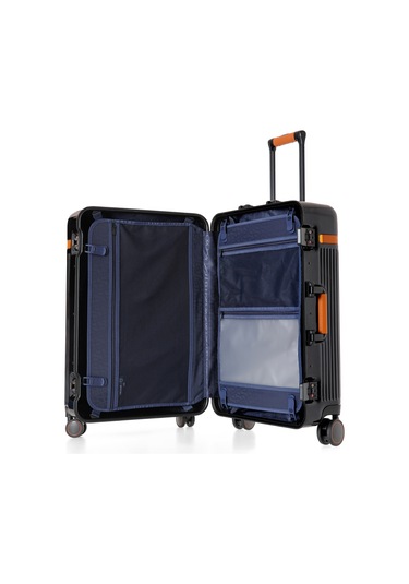 Orta Boy Tsa Kilitli Ve 360 Dönebilen Tekerlekli Seyahat Valizi - Siyah Siyah