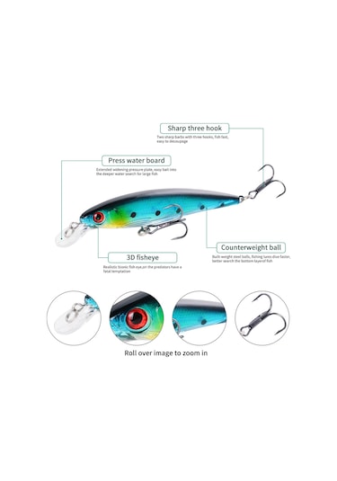 MSO Olta Balıkçılık Minnow 8.6cm 7gr Rapala Sahte Yem