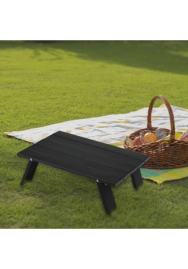 Suntek Katlanabilir Kamp Masası Balıkçılık Sırt B Siyah