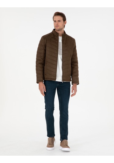 Pierre Cardin Erkek Haki Deri Mont-kaban 50300519-790 Haki