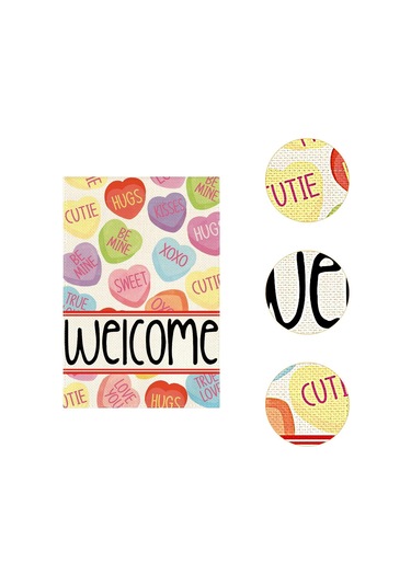 Homyl Sevgililer Günü Bahçe Bayrağı Parti Aksesuarları